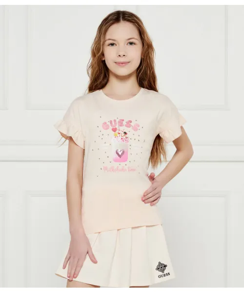 

Футболка Regular fit Guess, розовый