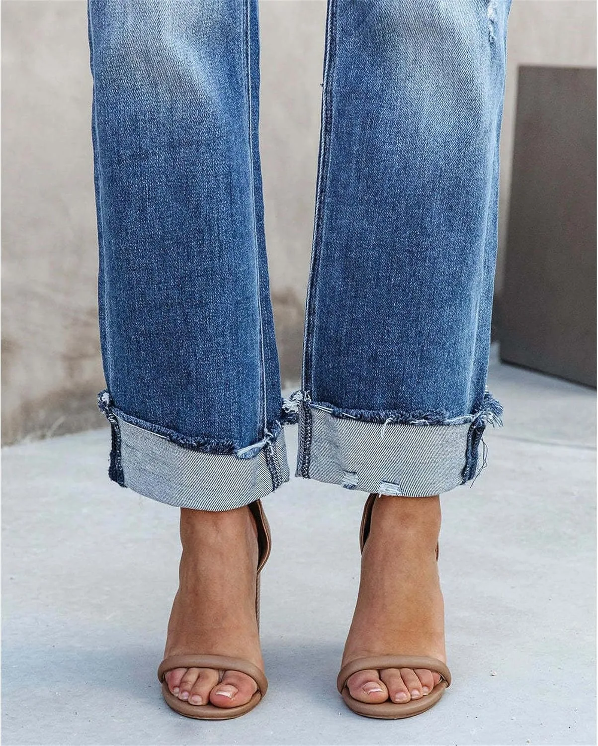 Женские джинсы Stretchy High Waisted Skinny Cropped — фото 3
