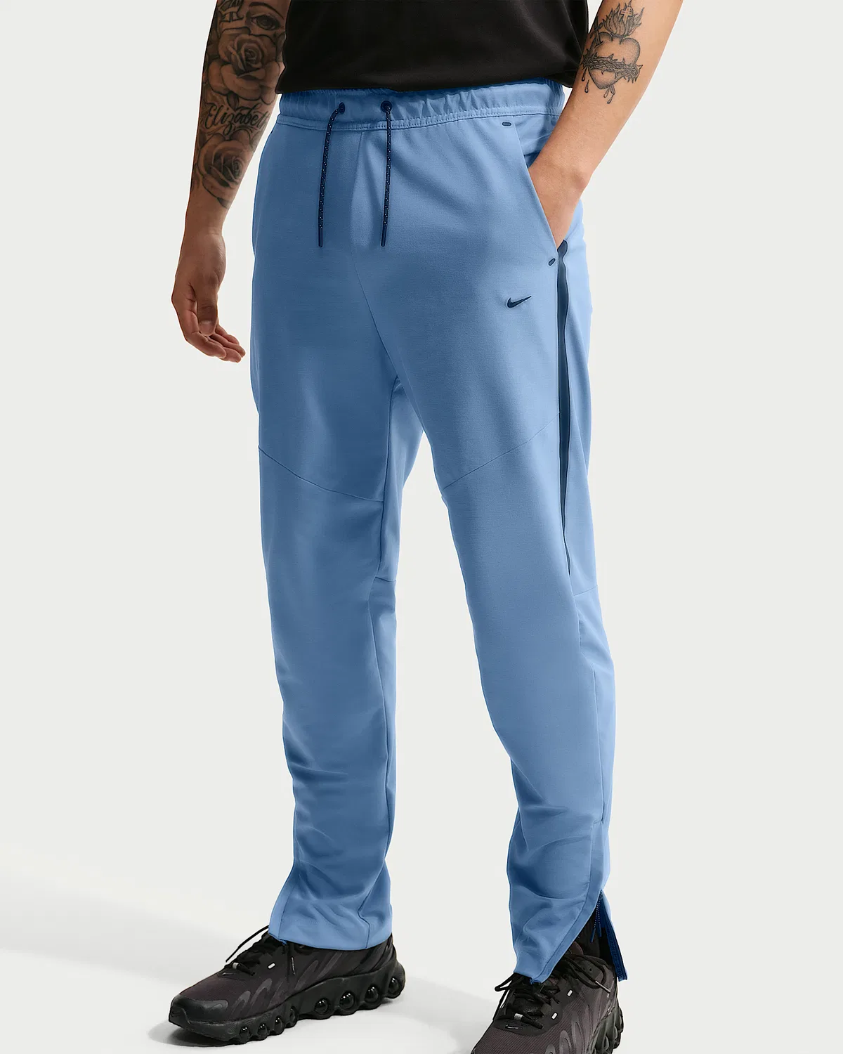 Мужские штаны Nike Tech Dri-FIT Shori Knit, Work Blue/Black — фото 2