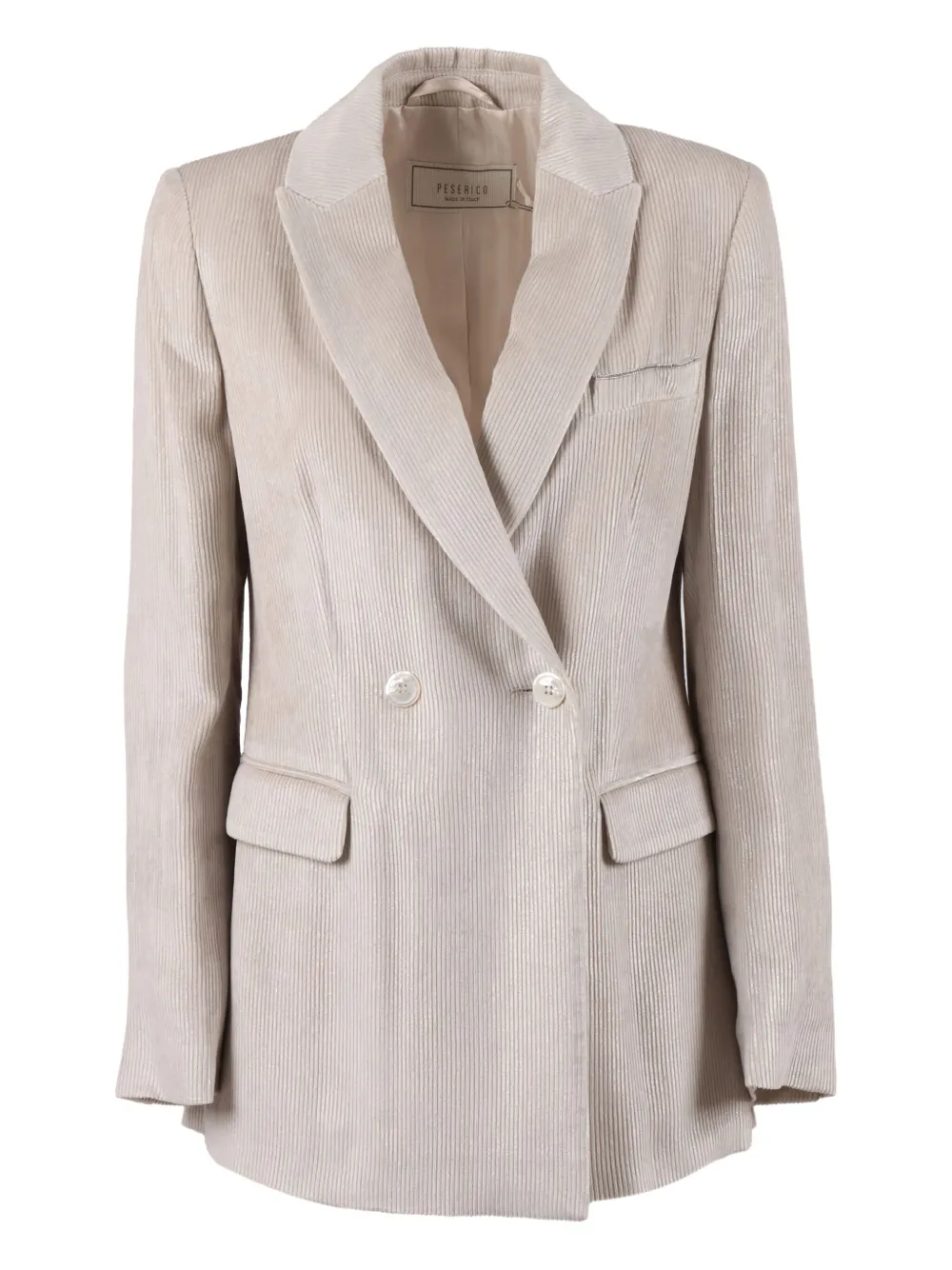 

Вельветовая куртка, украшенная кристаллами Peserico, нейтральный