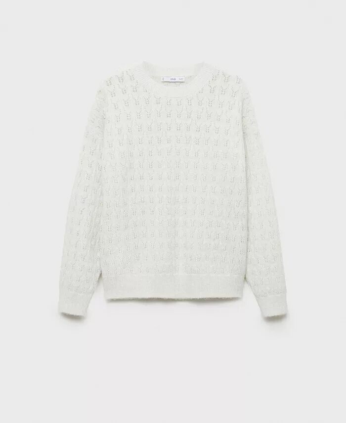 

Женский ажурный свитер Durox Details MANGO, коричневый/бежевый