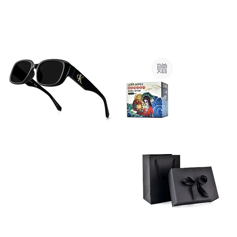 

Calvin Klein Солнцезащитные очки Cat Eye унисекс, 001 - Glossy Black
