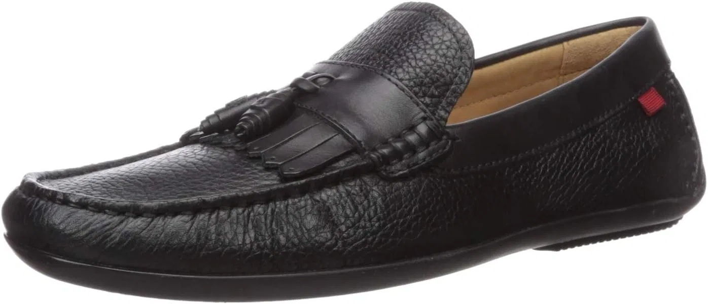 Лоферы кожаные Marc Joseph New York, Black Grainy