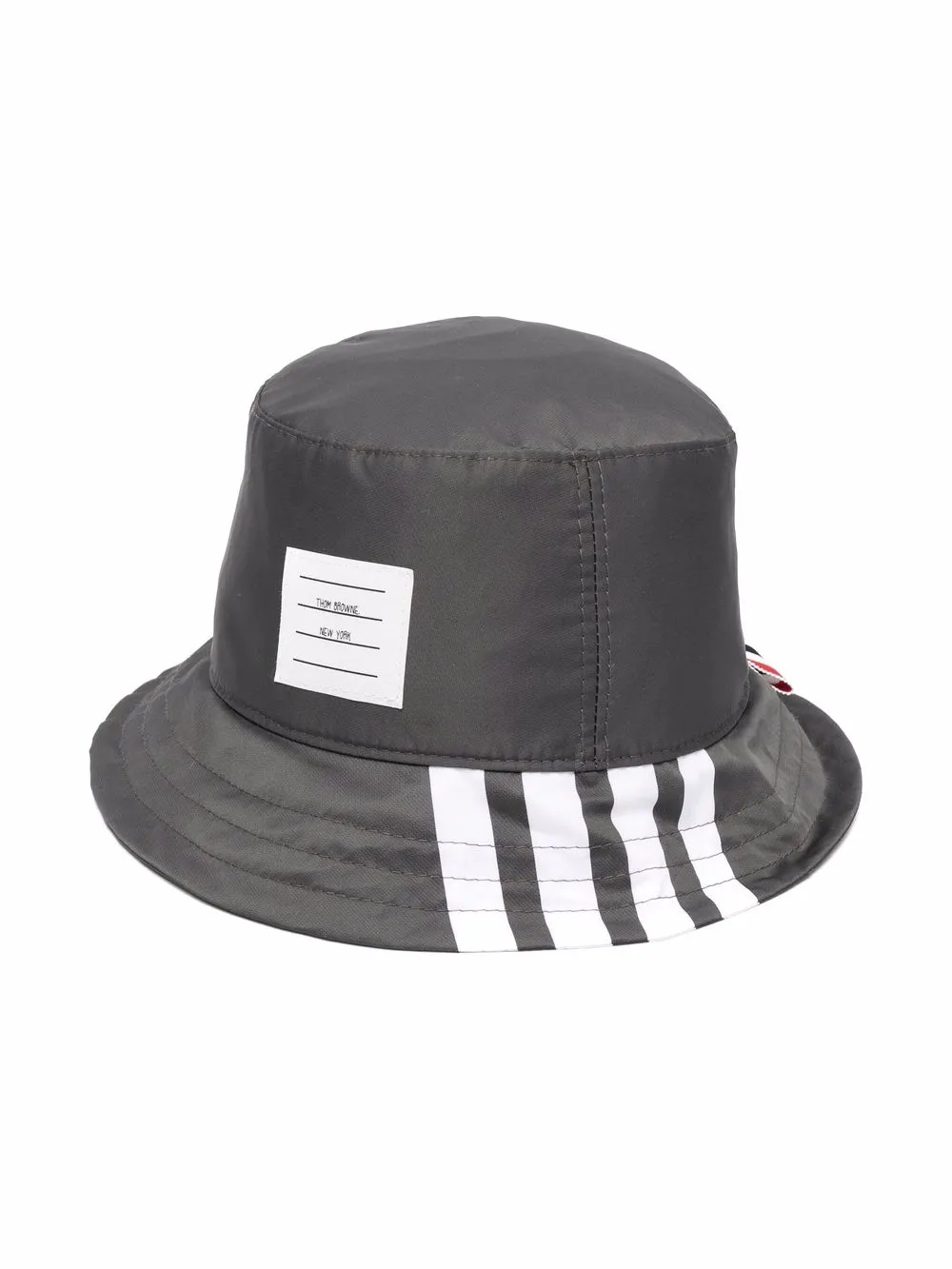 

Панама с полосками 4-Bar THOM BROWNE, серый