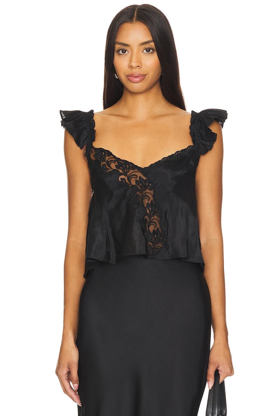 

Кружевной топ harmony Free People, черный