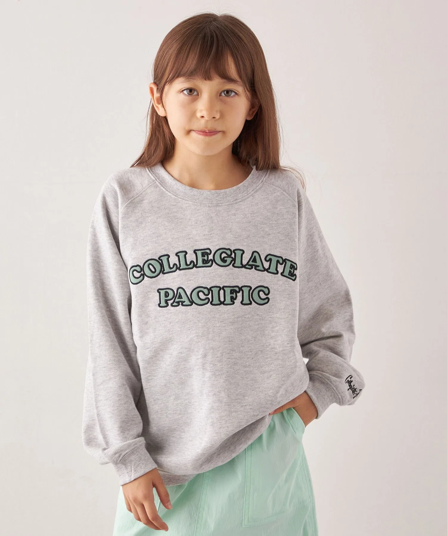 【ДОСТАВКА любых эксклюзивных товаров】Collegiate Pacific: Толстовка с вышитым логотипом <ДЕТСКАЯ>