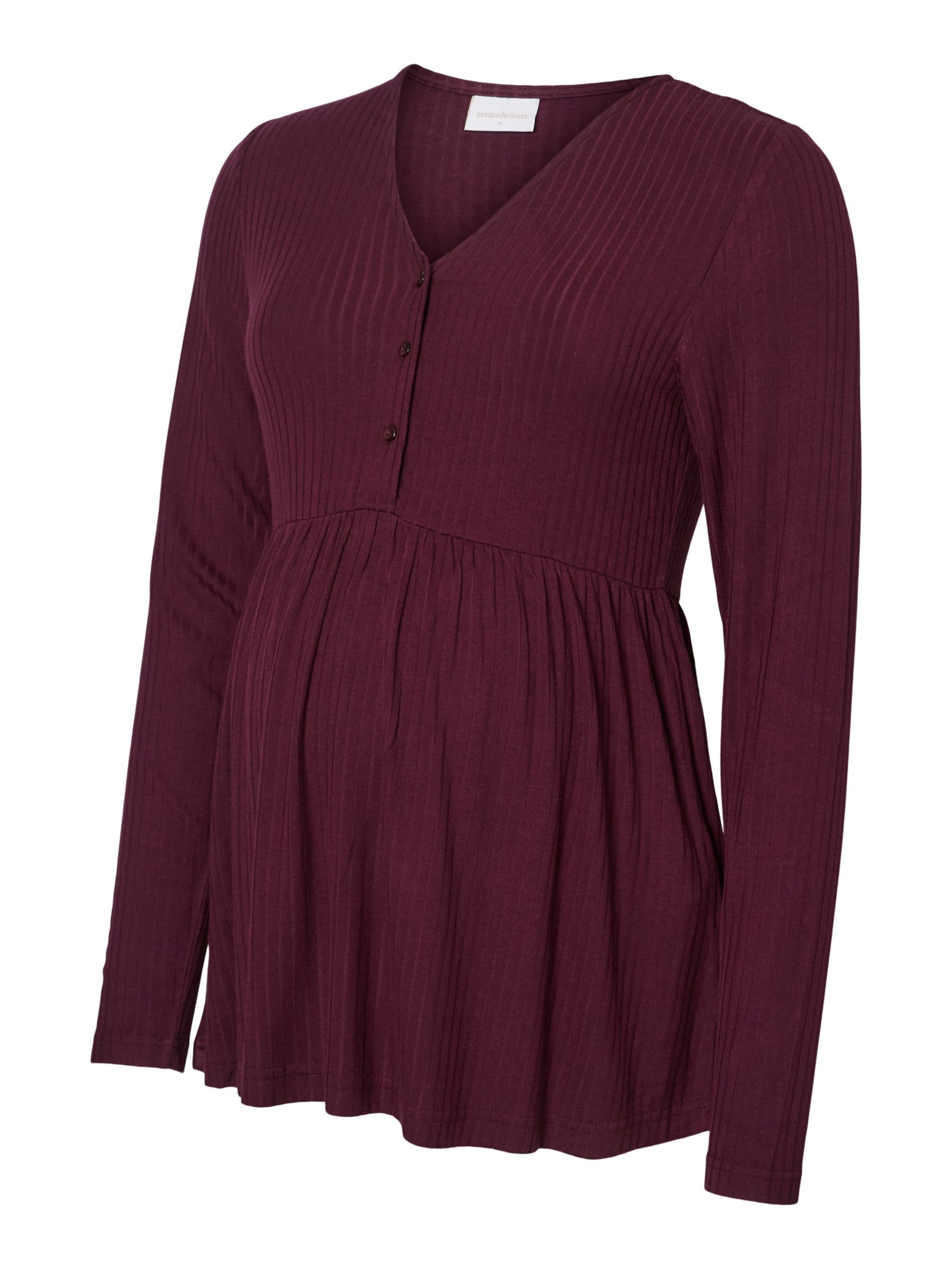 

MAMALICIOUS Лонгслив в винно-красном цвете