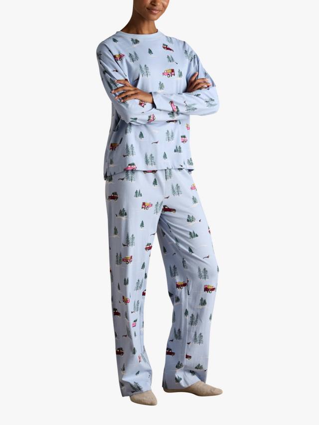 

Рождественский комплект пижамы Jersey Long Joules, Blue