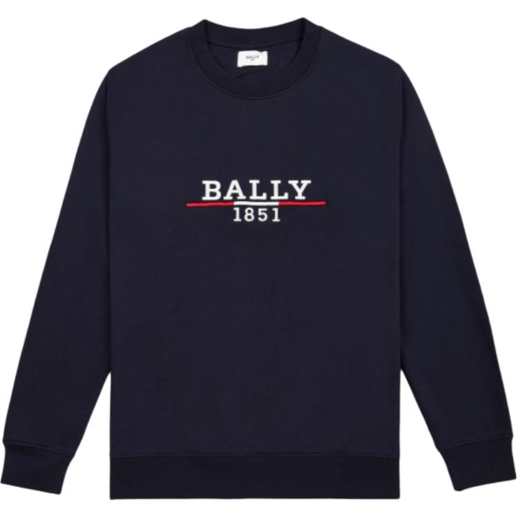

Свитер с вышитым логотипом BALLY, синий