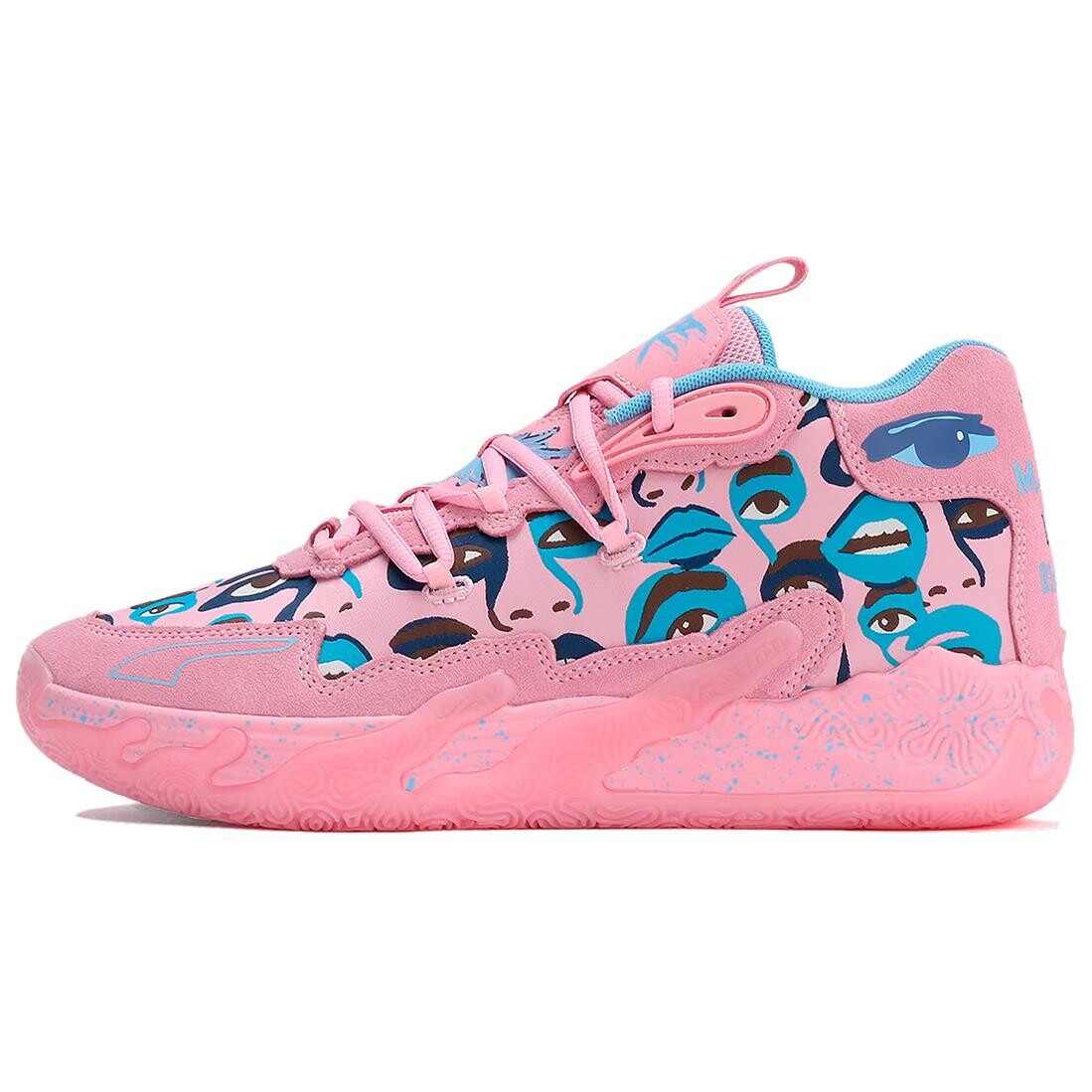 

Баскетбольные кроссовки LaMelo Ball MB.03 KidSuper Puma, розовый/голубой