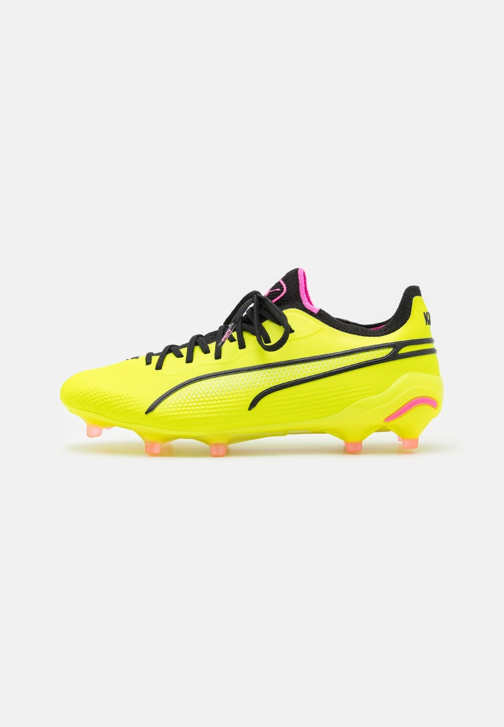 

Футбольные бутсы с шипами KING ULTIMATE FG/AG Puma, цвет electric lime/black/poison pink
