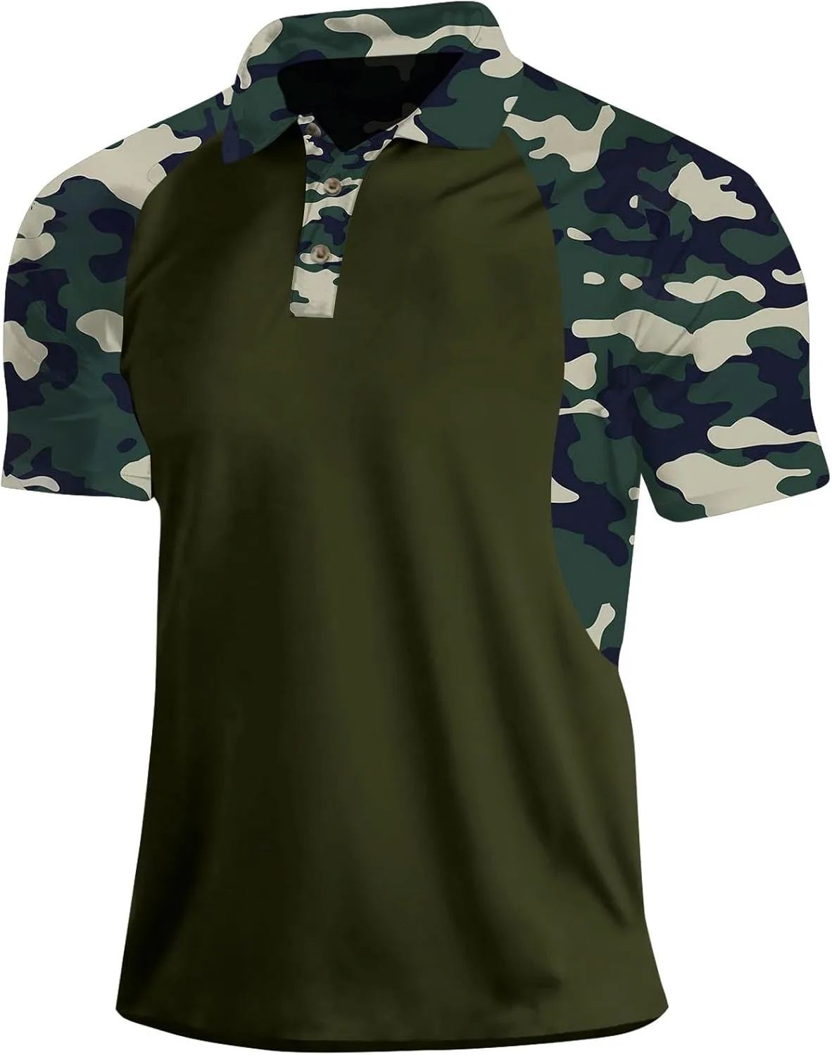 

Мужская поло с коротким рукавом, камуфляж, легкая