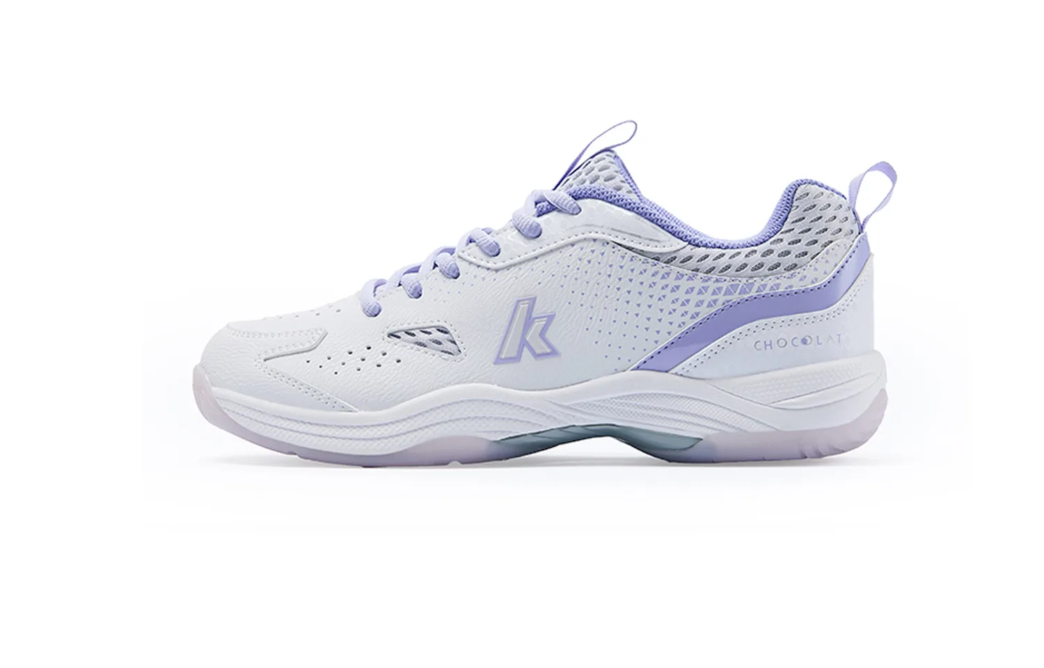 Кроссовки Ball Madness Collection с комфортной амортизацией, нескользящей подошвой, износостойкие и дышащие Kawasaki, белый фиолетовый