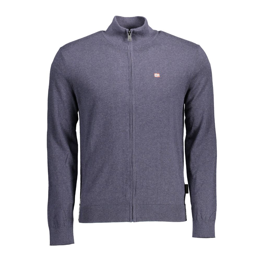 

Синий хлопковый свитер Napapijri