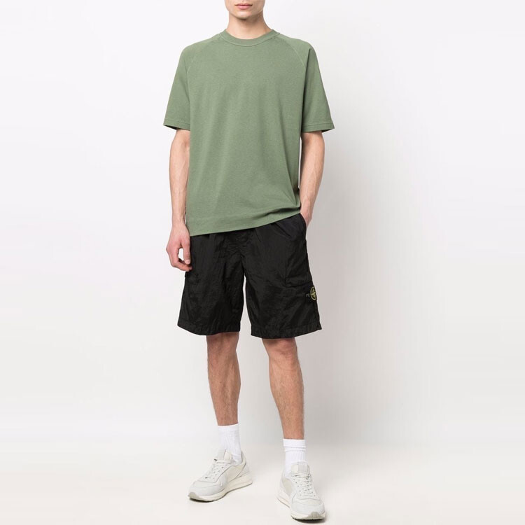 Шорты Stone Island Men с карманами на молнии, черный — фото 3