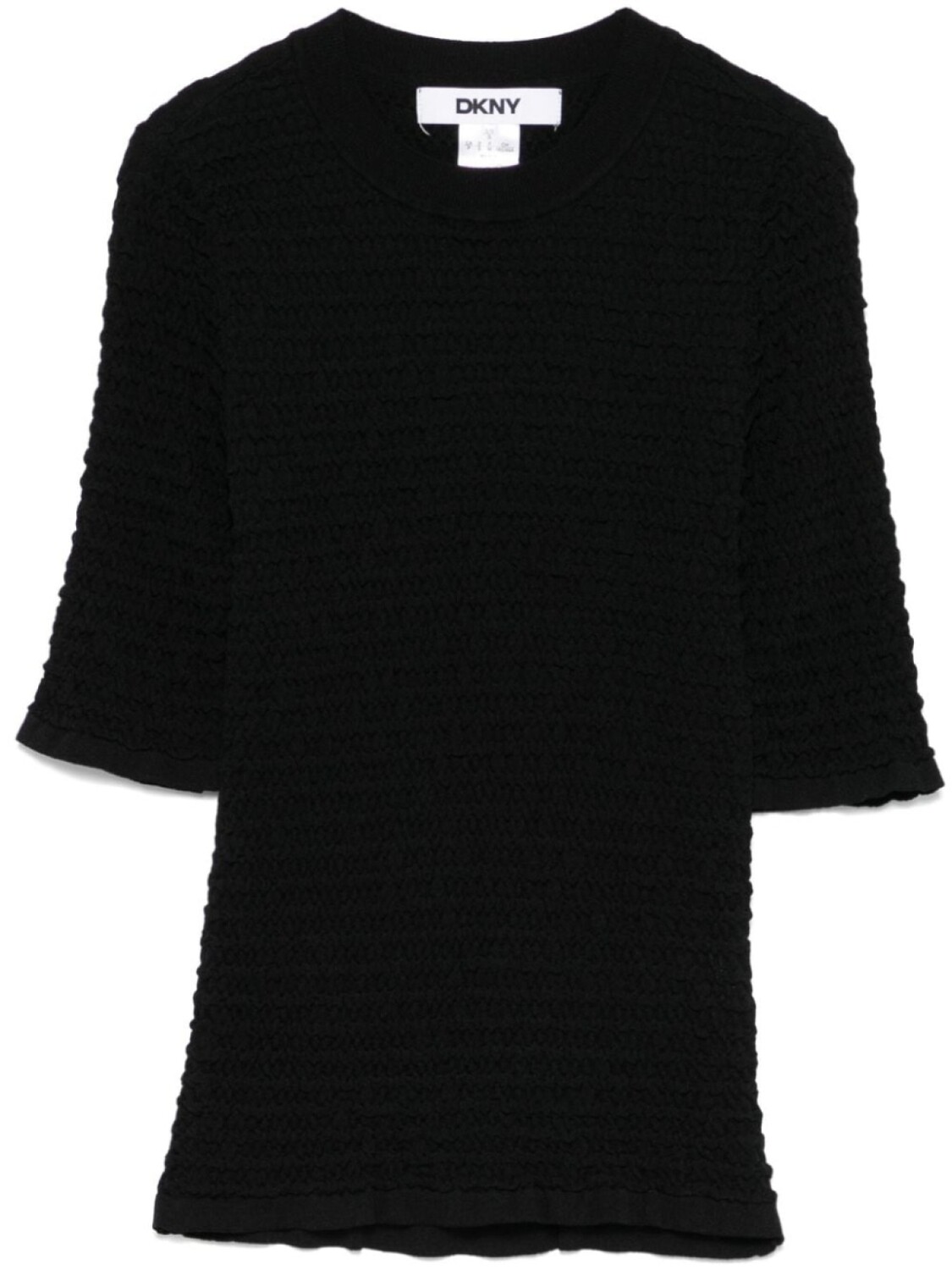 

Футболка с рюшами DKNY, черный