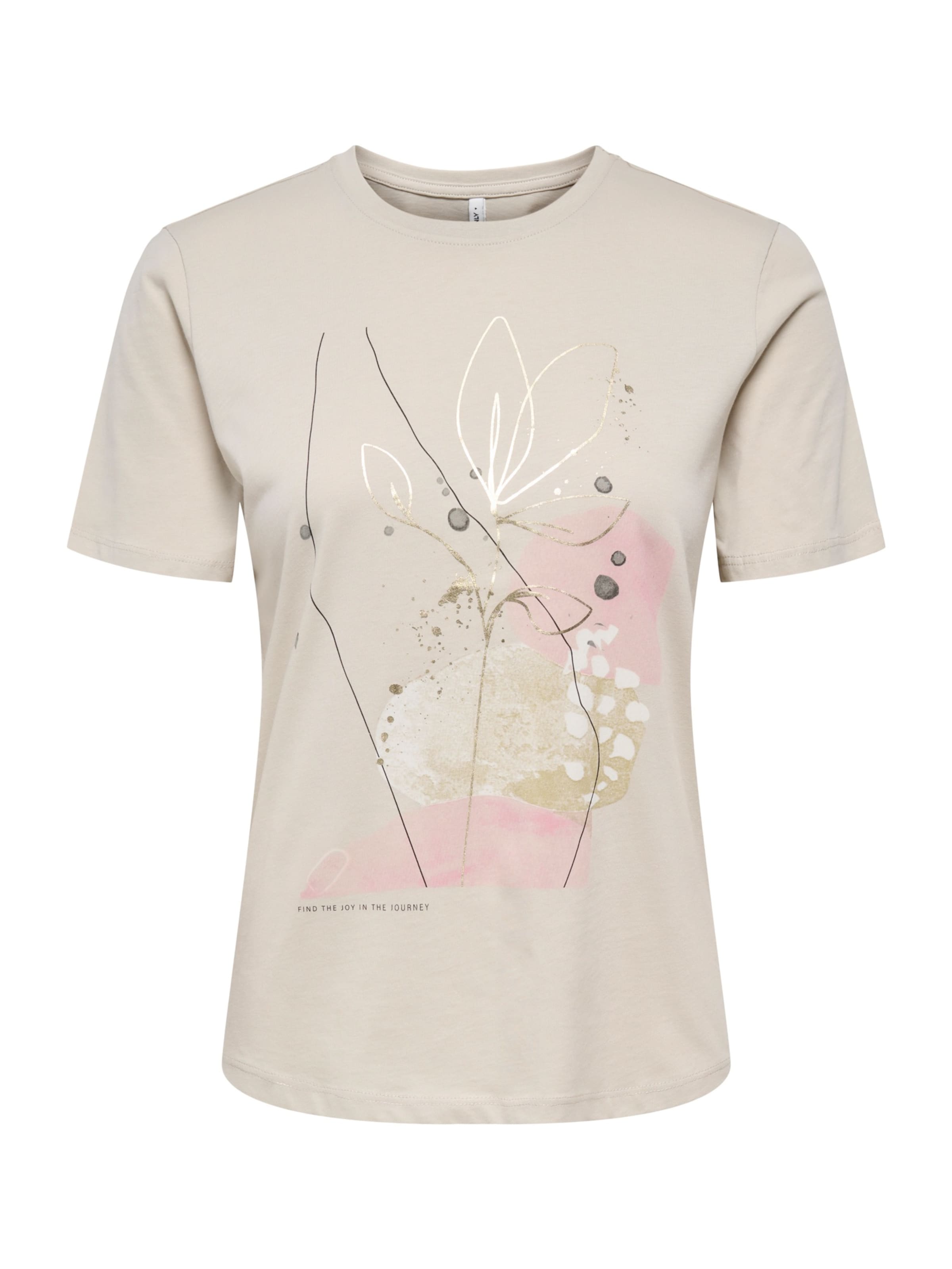 

ONLY Футболка 'ONLKITA JANY' в цвете Stone