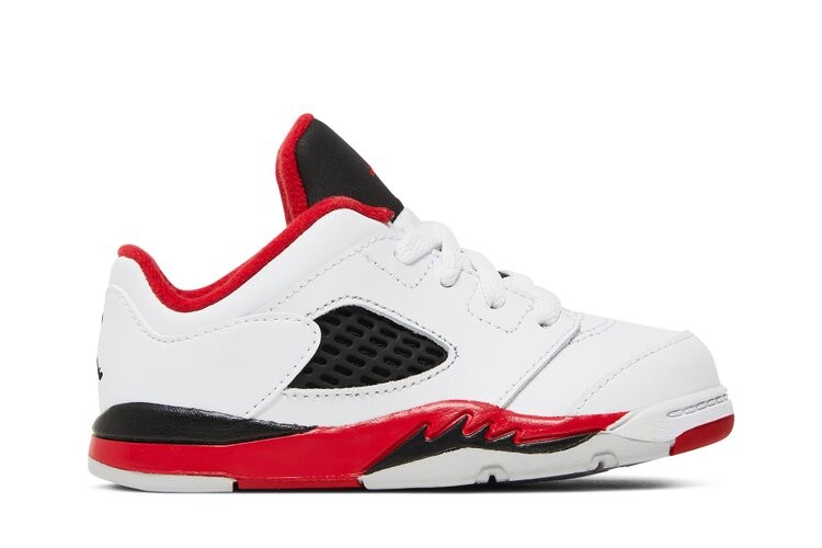 

Кроссовки Air Jordan 5 Retro Low TD 'Fire Red', белый