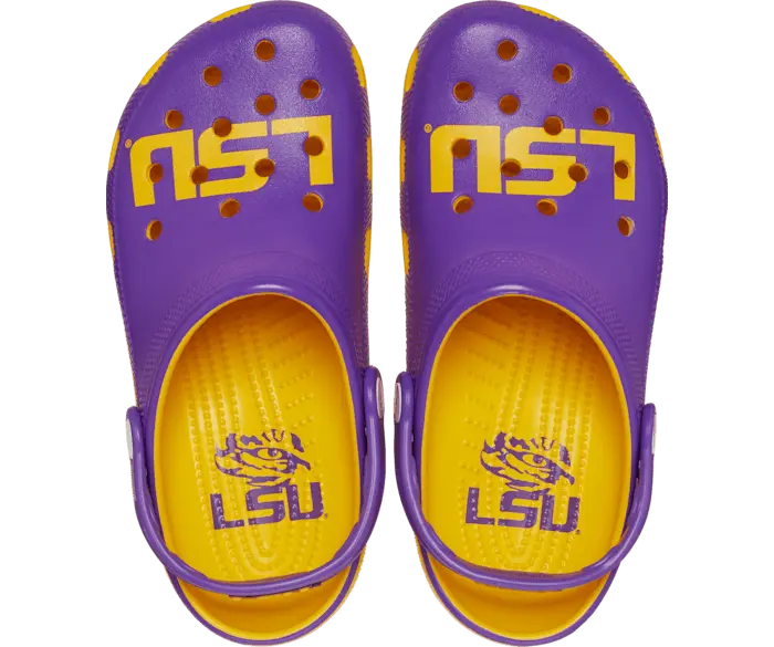 Классические сабо LSU Crocs женские, цвет Sunflower