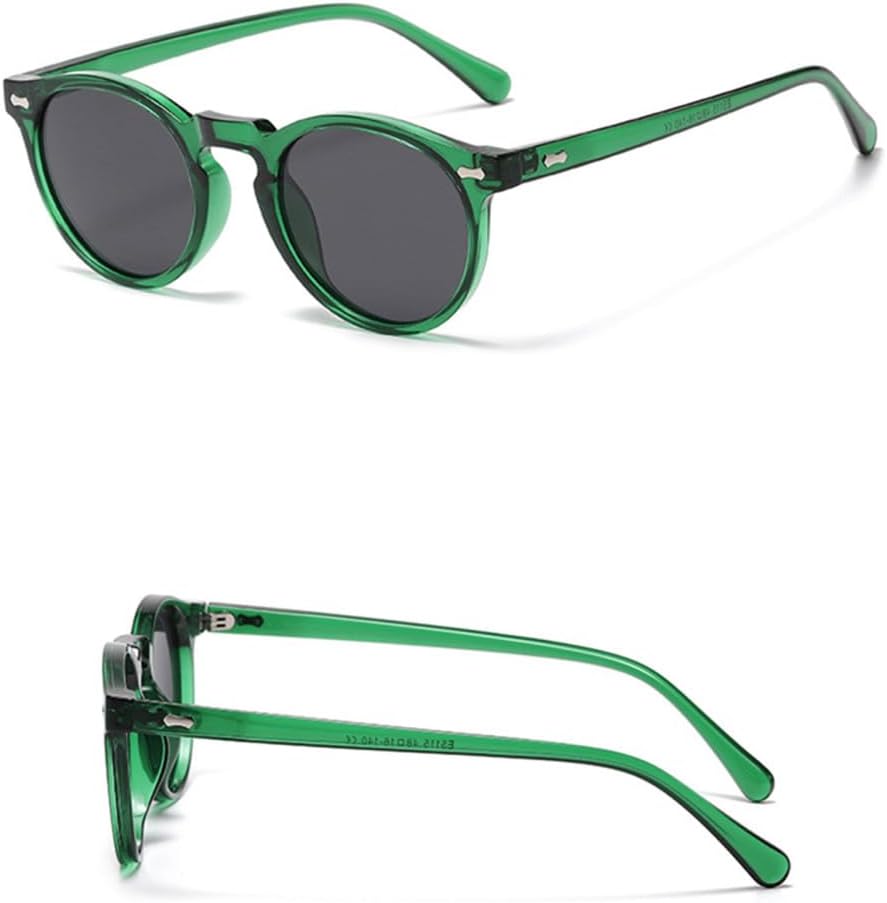 

Поляризованные круглые солнцезащитные очки с заклепками для мужчин и женщин, маленькая оправа, солнцезащитные очки Ocean для мужчин, винтажные, красочные очки VFDHN, 3