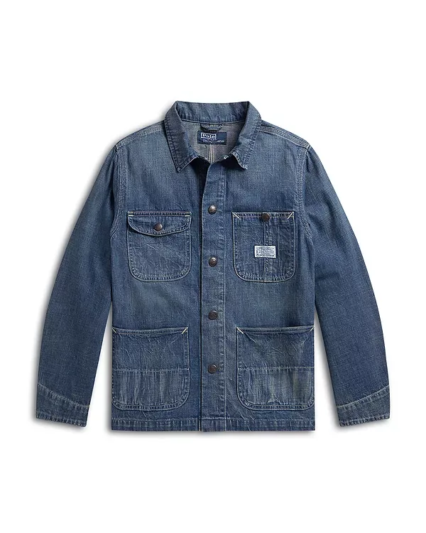 Джинсовая куртка в стиле милитари - для детей постарше Ralph Lauren, Blue