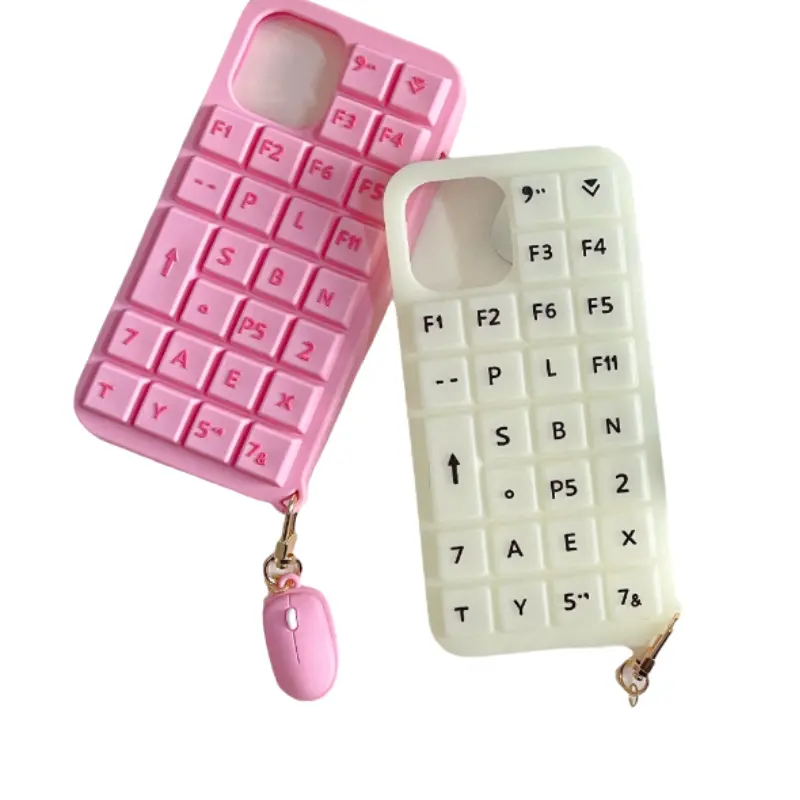 

Чехол для телефона Povatine, Black keyboard pinching with mouse pendant