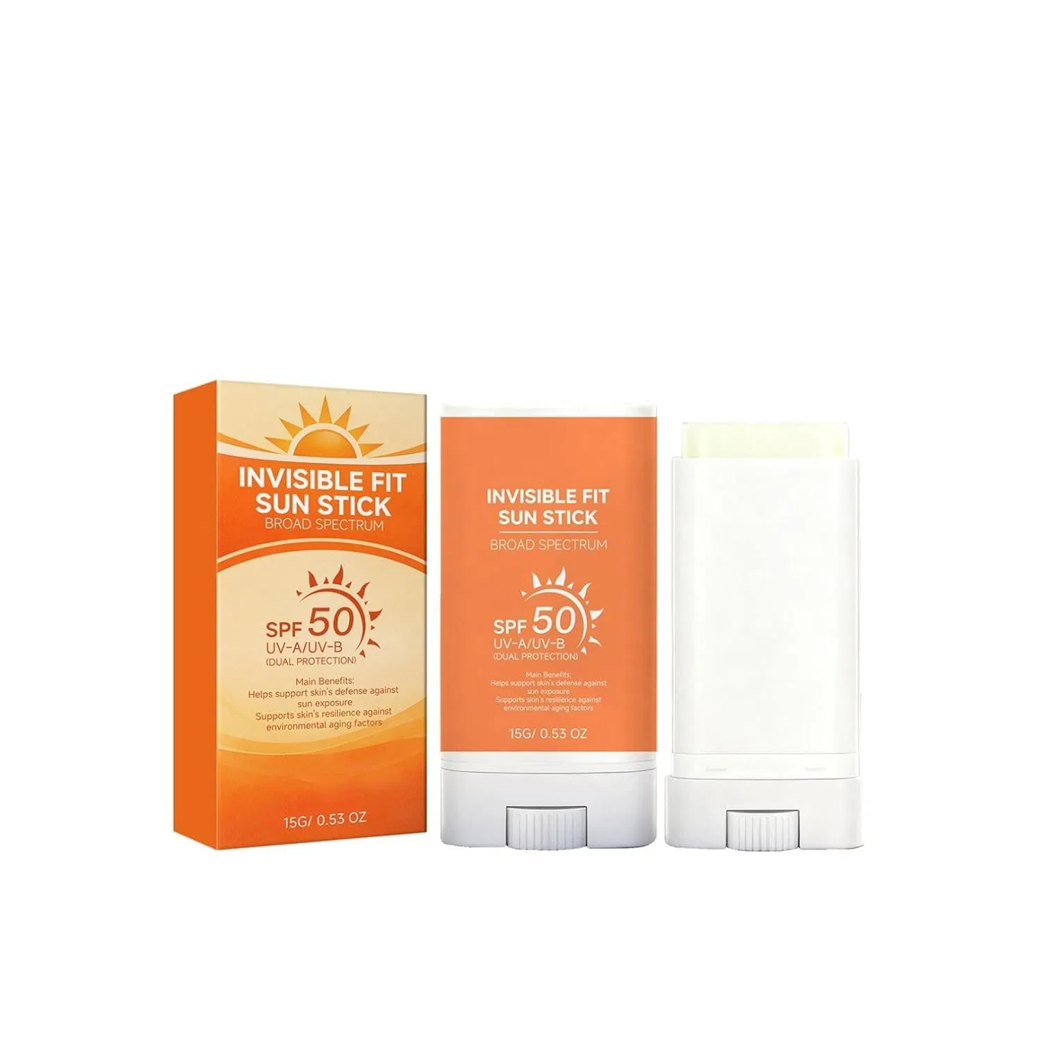 Солнцезащитный стик SPF50 для лица, 15 г Ovelle, 1Pcs