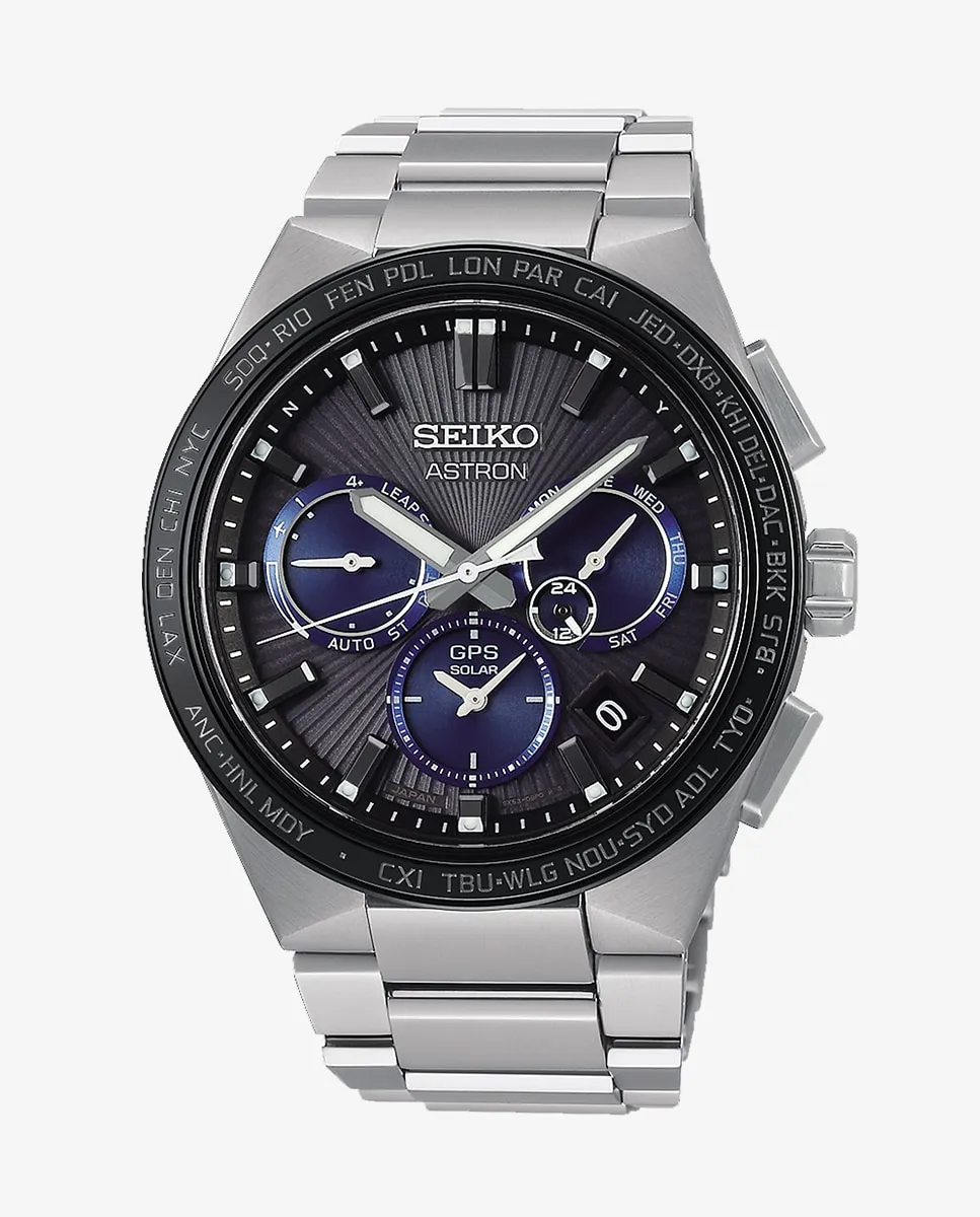 

Мужские часы Astron SSH119J1 из стали с серебряным ремешком Seiko, серебряный