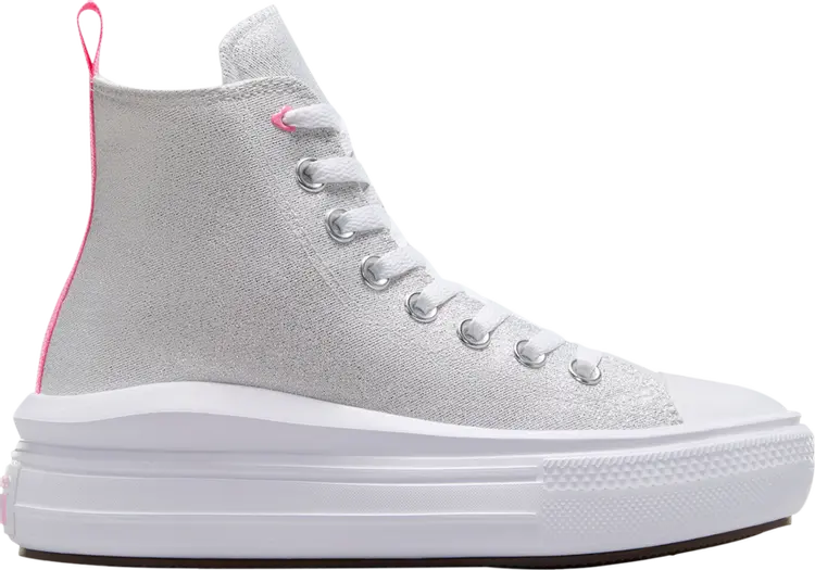 

Кроссовки Chuck Taylor All Star Move Platform High GS 'Sparkle', фиолетовый