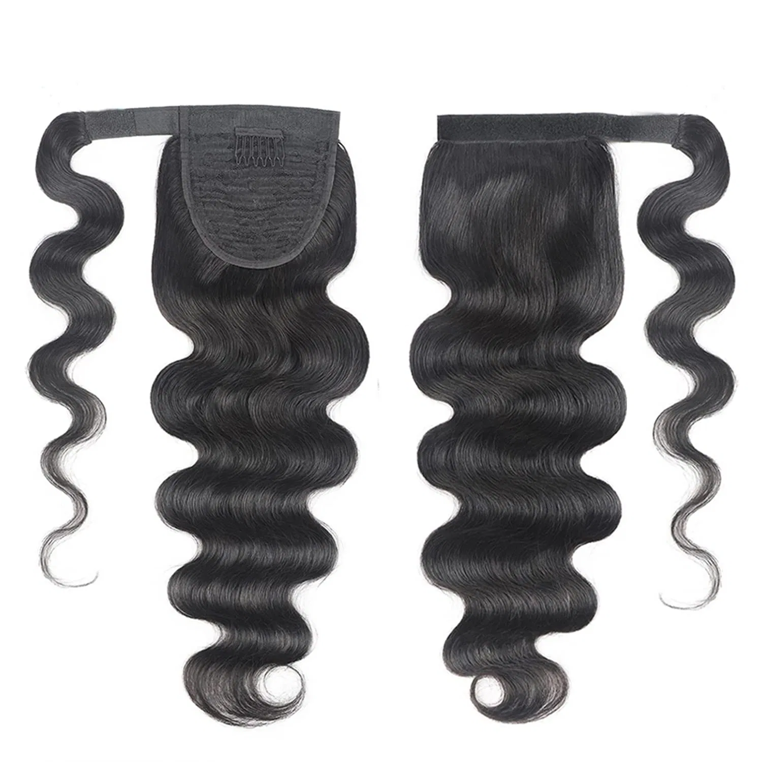 Накладной хвост из натуральных волос «Body Wave» от Datania Datanala, Body Wave Ponytail — фото 3
