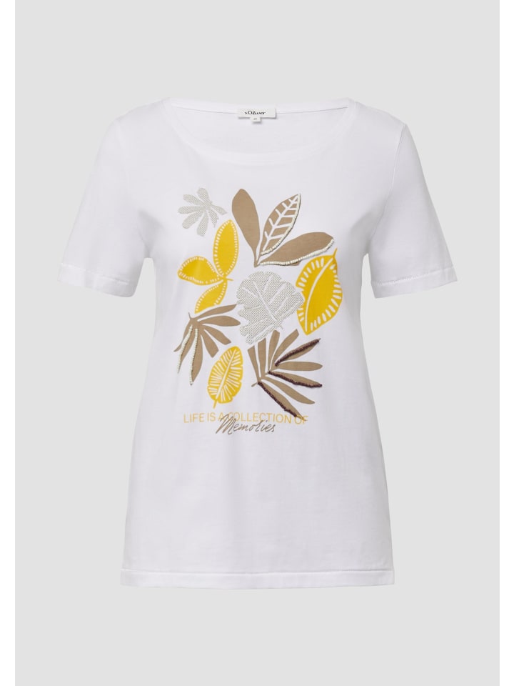 

Футболка цвета 01D0_white s.Oliver, Белый, Футболка цвета 01D0_white s.Oliver