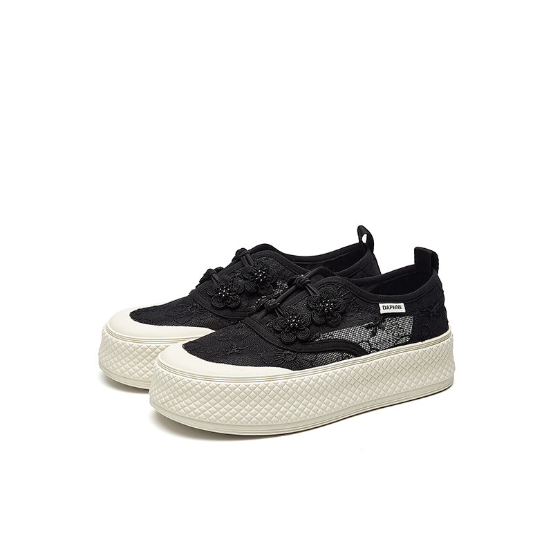 Кеды DAPHNE Skateboard Shoes Women's Low-Top, бежевый — фото 3