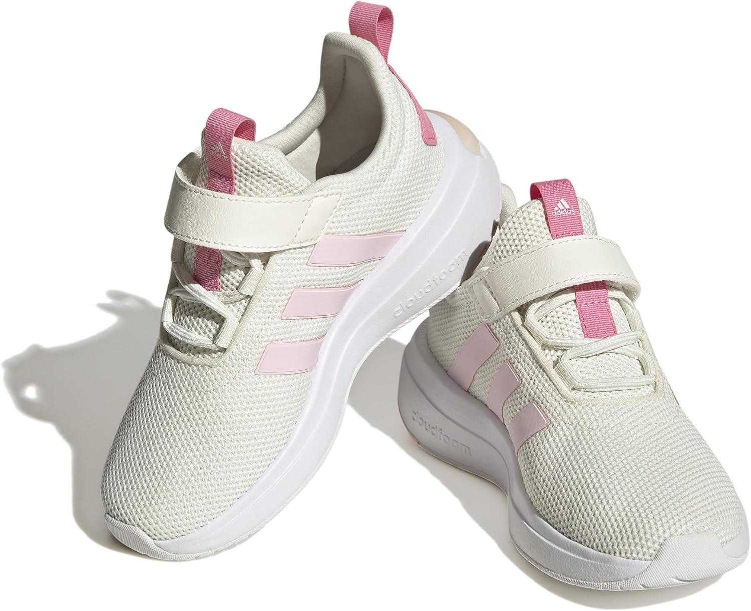 

Кроссовки adidas Kids Racer Tr23, слоновая кость/розовый