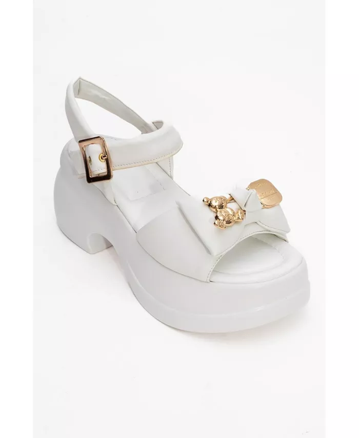 Сандалии Merida с пряжкой на платформе (женские) Prologue Shoes, белый