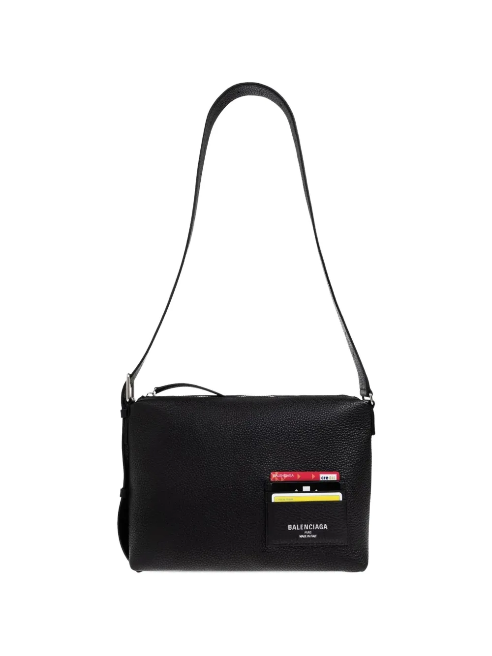 

Кожаная сумка на плечо Credit Balenciaga, черный