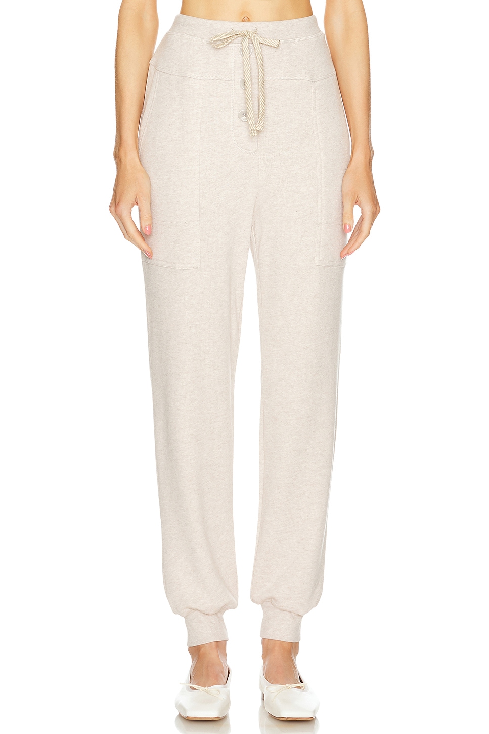 

Брюки калла Ulla Johnson, цвет oatmeal melange