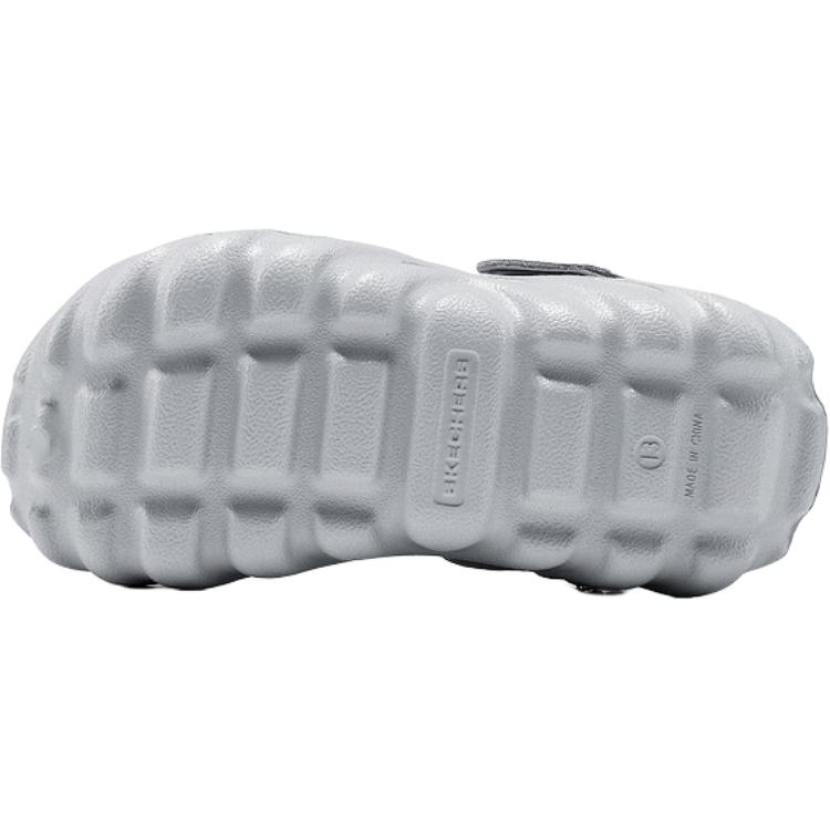Детские сандалии с низким верхом, устойчивые к истиранию и скольжению Skechers Kids, серый — фото 4