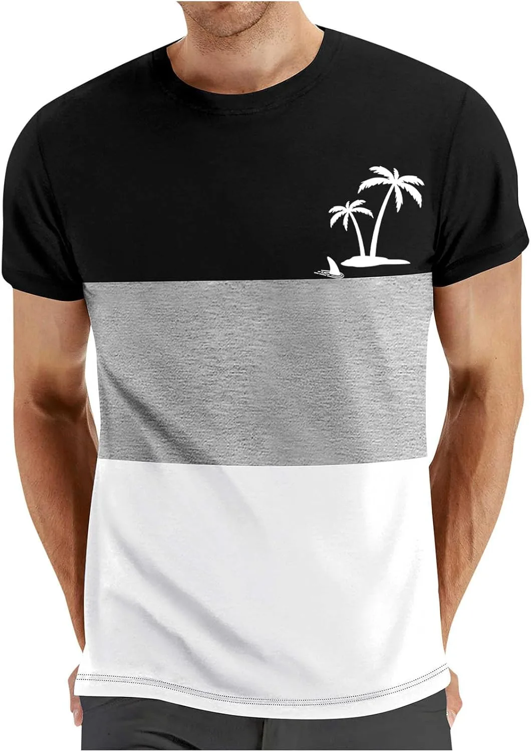 

Мужская футболка Classic Crew Neck с коротким рукавом и принтом Coconut Palm