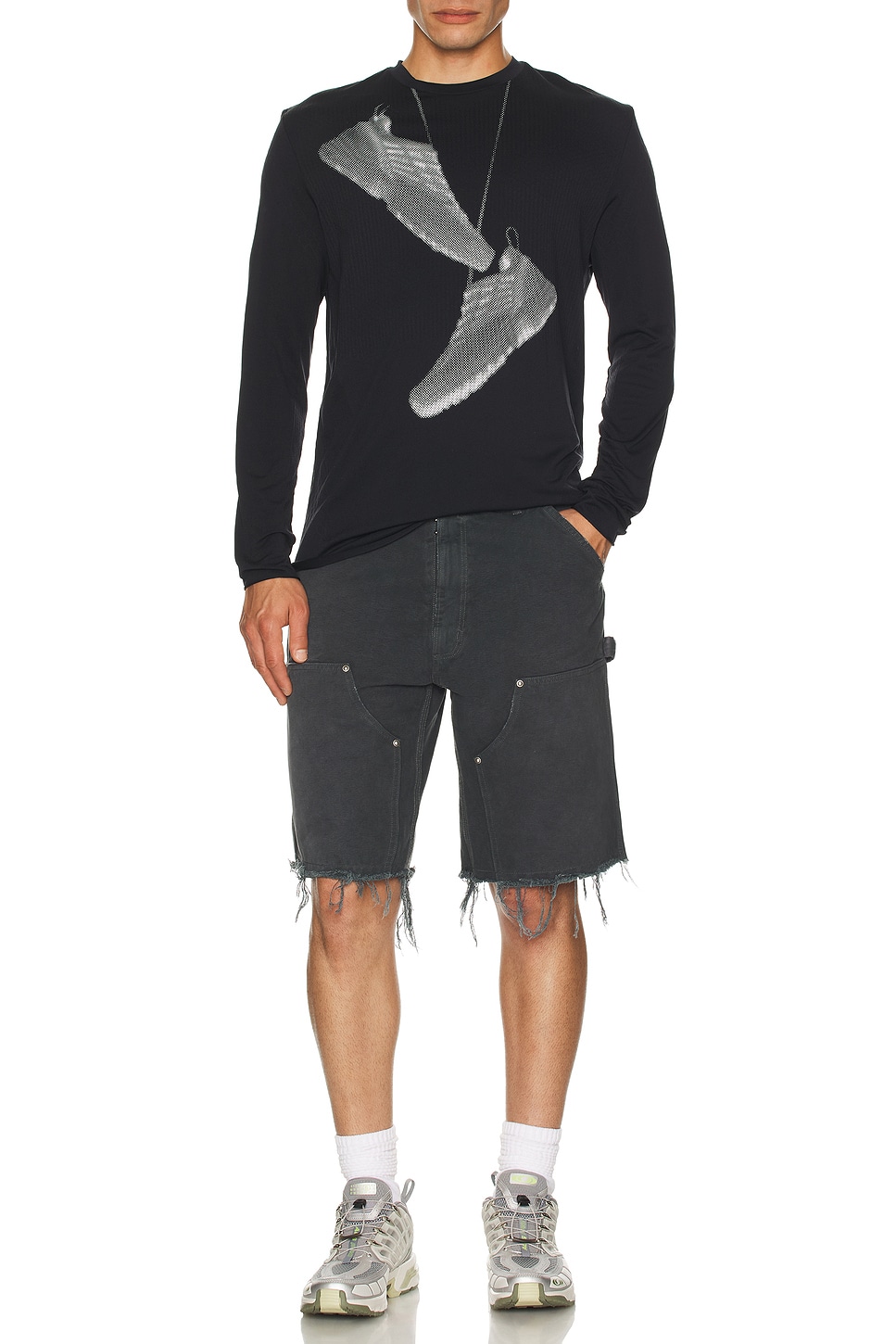 

Футболка с длинным рукавом Salomon X Mm6 Maison Margiela, Deep Black