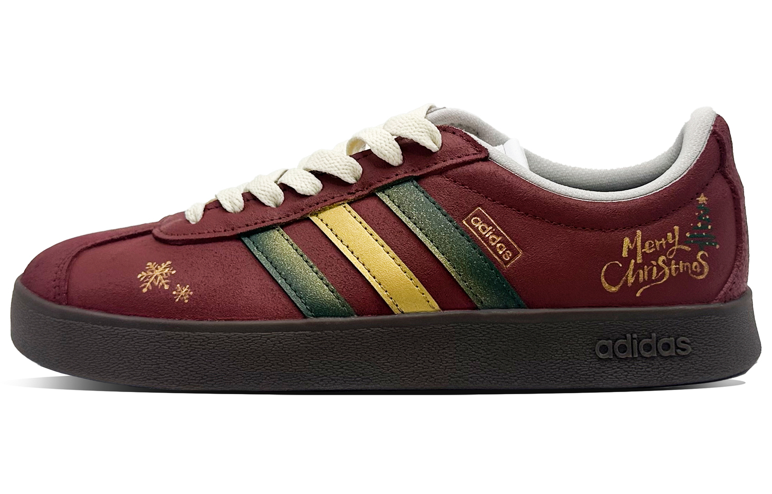 

Adidas Vl Court Classic Deer Red Bean Модные износостойкие и легкие низкие немецкие армейские кроссовки Unisex красные