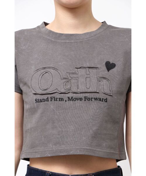 

Футболка с нашивкой и логотипом EMODA, серая