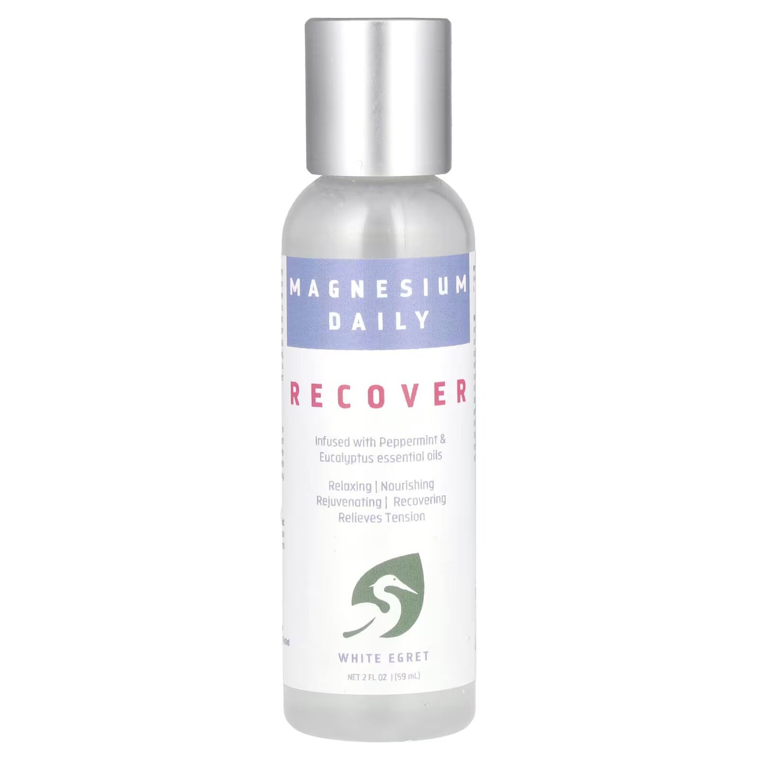 

Ежедневный магний, восстановление, 2 жидких унции (59 мл) White Egret Personal Care