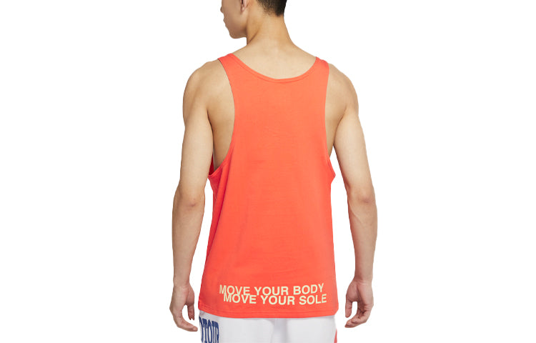 Жилет Men's Nike Sportswear Retro Printing Basketball Sports Orange Vest — фото 2