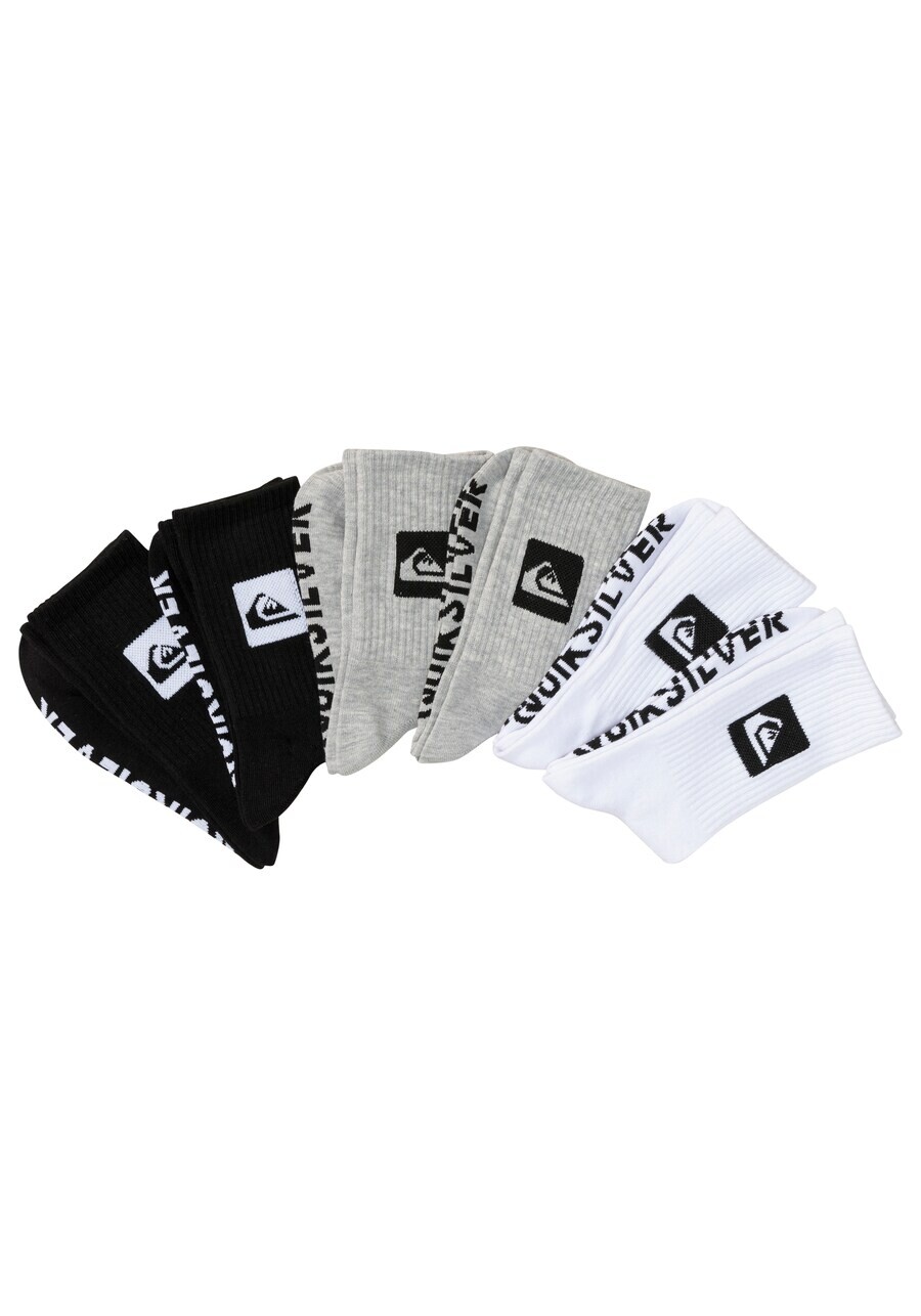 

Носки QUIKSILVER Socks, цвет grey/black/white