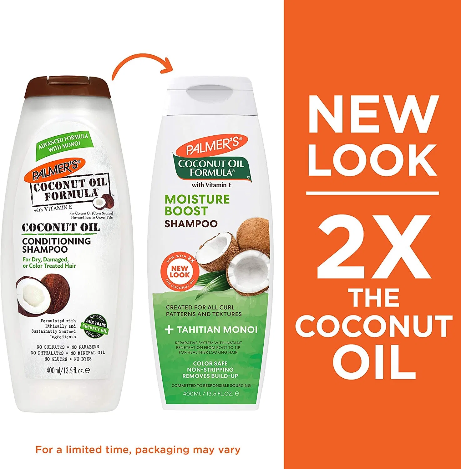 Кондиционирующий шампунь и восстанавливающий бальзам Palmer's Coconut Oil Formula Palmer'S — фото 3
