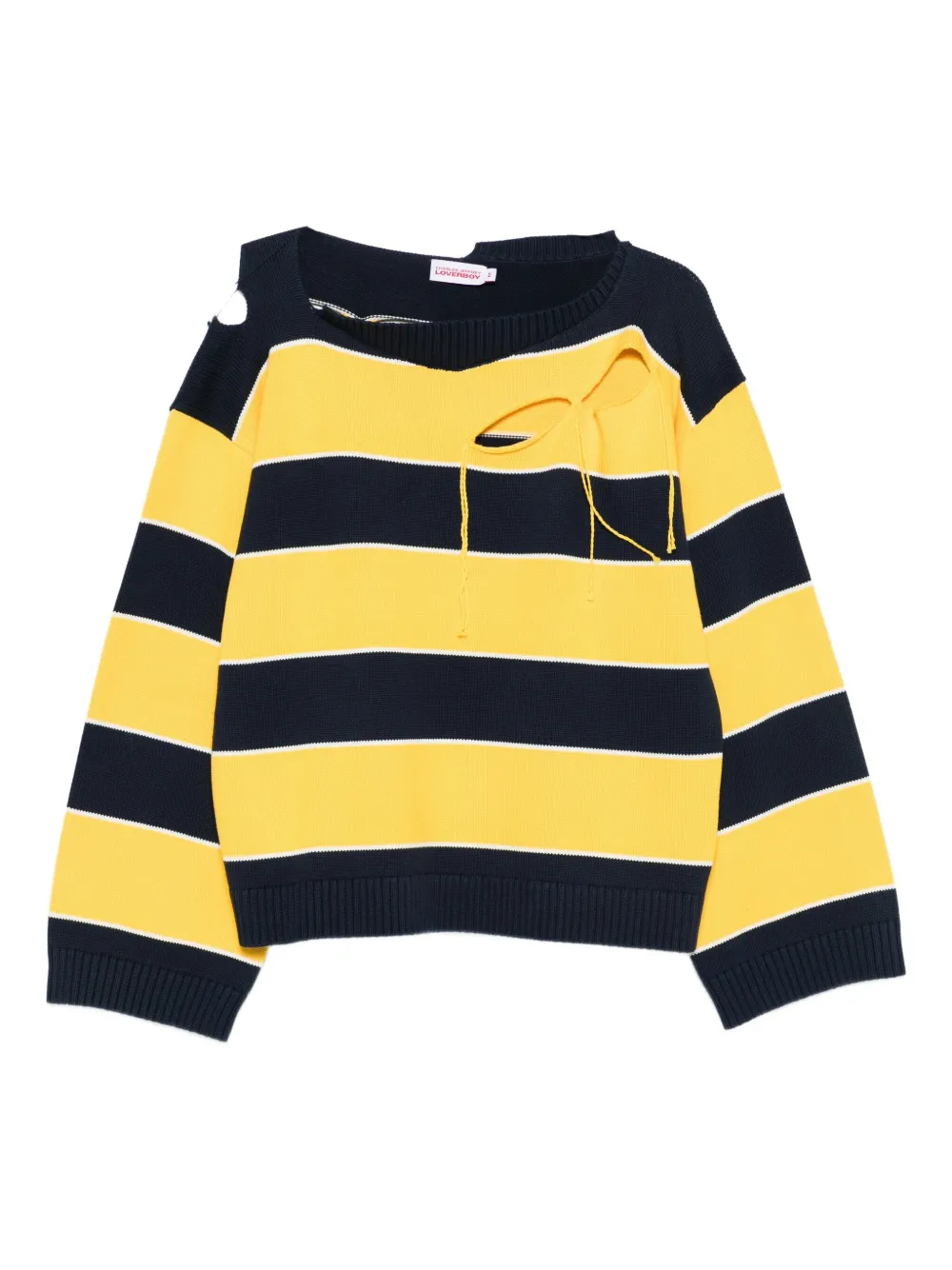 

Свитер в полоску Charles Jeffrey Loverboy, желтый