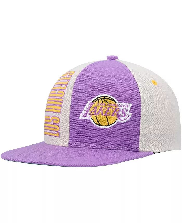 

Мужская кремовая, фиолетовая кепка Los Angeles Lakers Hardwood Classics Pop Snapback Mitchell & Ness