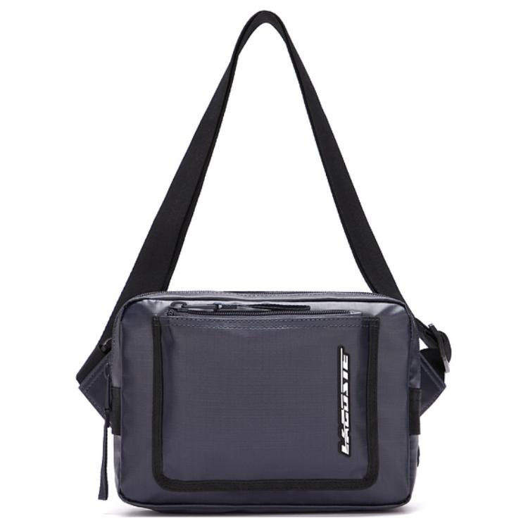 

LACOSTE Полиэстеровый кроссбоди через плечо мужская темно-синяя, Dark Blue