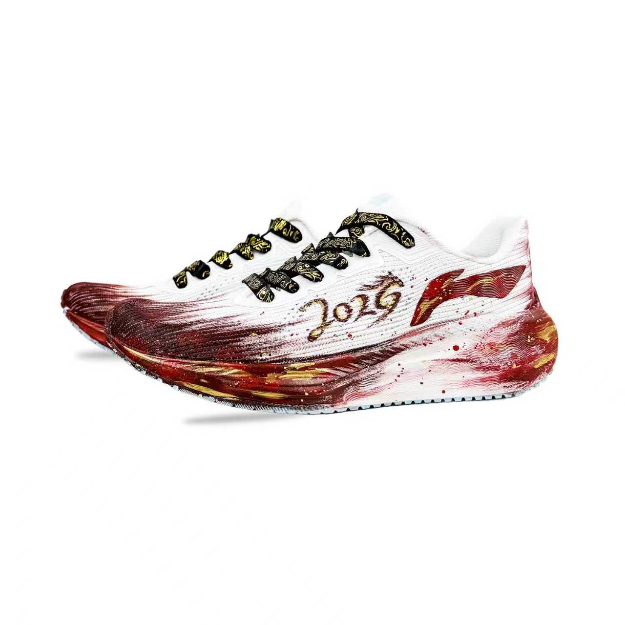 Li-Ning Version 20 Cushioning, износостойкие низкие кроссовки для повседневного бега мужские red — фото 4