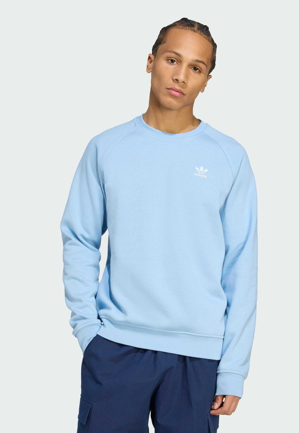 

Толстовка ESS CREW Adidas Originals, цвет Ash Blue